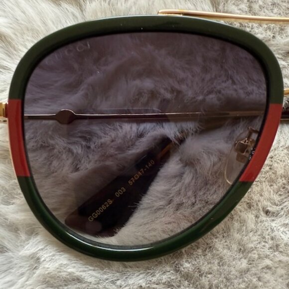 Gucci Urban Pilot Web Block Sunglasses - Picture 9 of 10